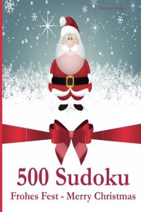500 Sudoku Frohes Fest - Merry Christmas