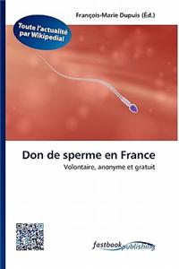 Don de Sperme En France