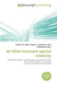 de Sitter Invariant Special Relativity