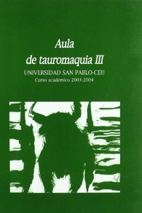 Aula de tauromaquia no 3. Curso academico 2003-2004
