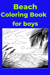 Beach Coloring Book for boys