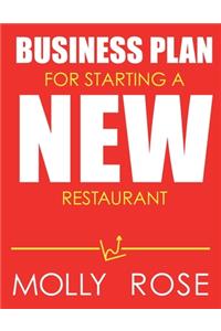 Business Plan For Starting A New Restaurant