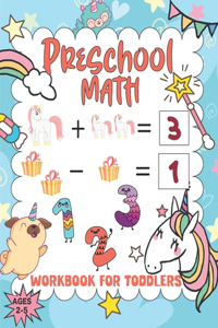 Preschool math workbook for toddlers ages 2-5