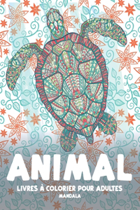 Livres à colorier pour adultes - Mandala - Animal