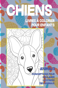 Livres à colorier pour enfants - Conceptions pour soulager le stress des animaux - Animaux - Chiens