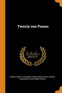 Twenty one Poems