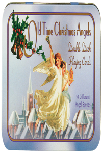 Old Time Christmas Angels Double Deck Card Game