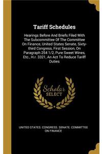 Tariff Schedules
