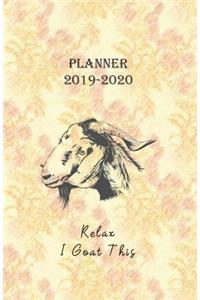 Planner 2019 - 2020 Relax I Goat This