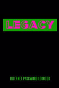 Legacy Internet Password Logbook