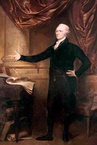 Portrait of Alexander Hamilton by John Trumbull 1805 Journal