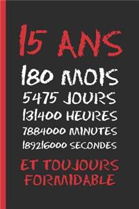 15 ANS Et Toujours Formidable