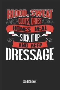 Blood clots sweat dries bones heal. Suck it up and keep Dressage