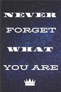 Never Forget What You Are