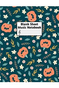 Blank Sheet Music Notebook