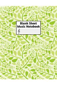 Blank Sheet Music Notebook