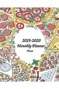 2019-2020 Monthly Planner Pizza