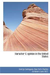 Haracter & Opinion in the United States