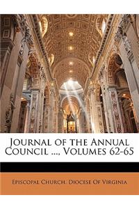 Journal of the Annual Council ..., Volumes 62-65