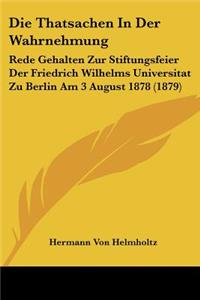 Thatsachen In Der Wahrnehmung