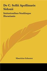 de C. Sollii Apollinaris Sidonii