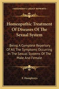 Homeopathic Treatment of Diseases of the Sexual System