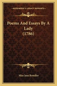 Poems and Essays by a Lady (1786)