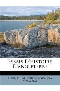 Essais D'Histoire D'Angleterre