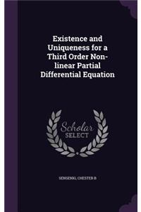 Existence and Uniqueness for a Third Order Non-linear Partial Differential Equation