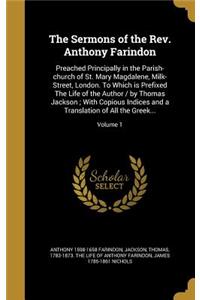 The Sermons of the REV. Anthony Farindon