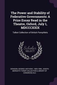 Power and Stability of Federative Governments
