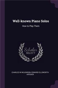 Well-known Piano Solos