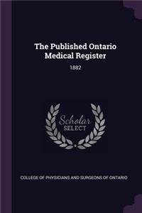 The Published Ontario Medical Register