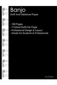 Banjo - Staff And Tablature Paper