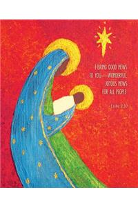 Good News Nativity Christmas Bulletin, Large (Pkg of 50)