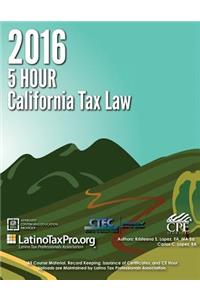 2016 5 Hour California Tax Law