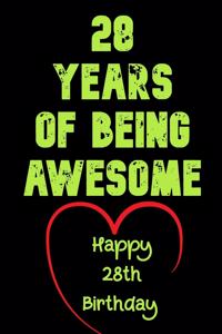 28 Years Of Being Awesome Happy 28th Birthday