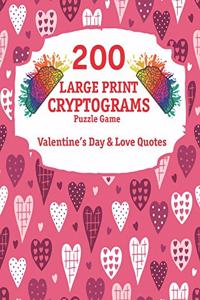 200 Large Print Cryptograms