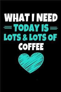 What I Need Today Is Lots Lots Coffee