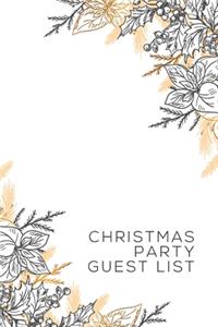 Christmas Party Guest List