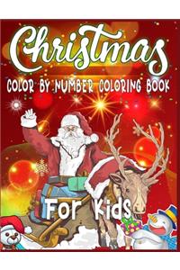 Christmas Color By Number Coloring Book For Kids