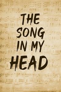 The Song in My Head Notebook on music notes background