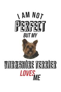 I'm not perfect, but my Yorkshire Terrier loves me