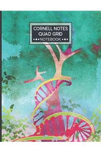 Cornell Notes Quad Grid Notebook