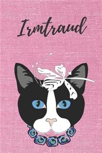 personalisiertes Notizbuch Katze / Malbuch / Tagebuch / Journal / DIN A5 / Geschenk Irmtraud