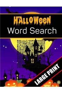 Halloween Word Search Large Print