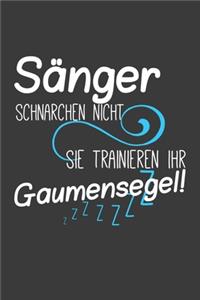 Sänger schnarchen nicht, sie trainieren ihr Gaumensegel