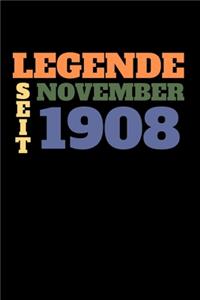 Legende seit November 1908