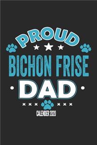Proud Bichon Frise Dad Calendar 2020