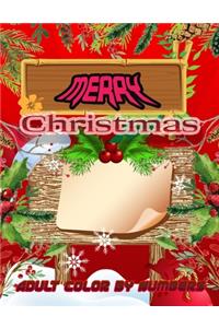 Merry Christmas Adult Color By Numbers
